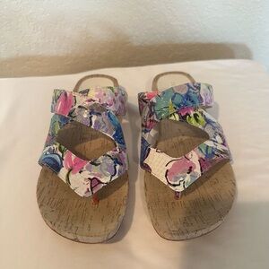 Donald J. Pliner Vibrant Floral Sandals